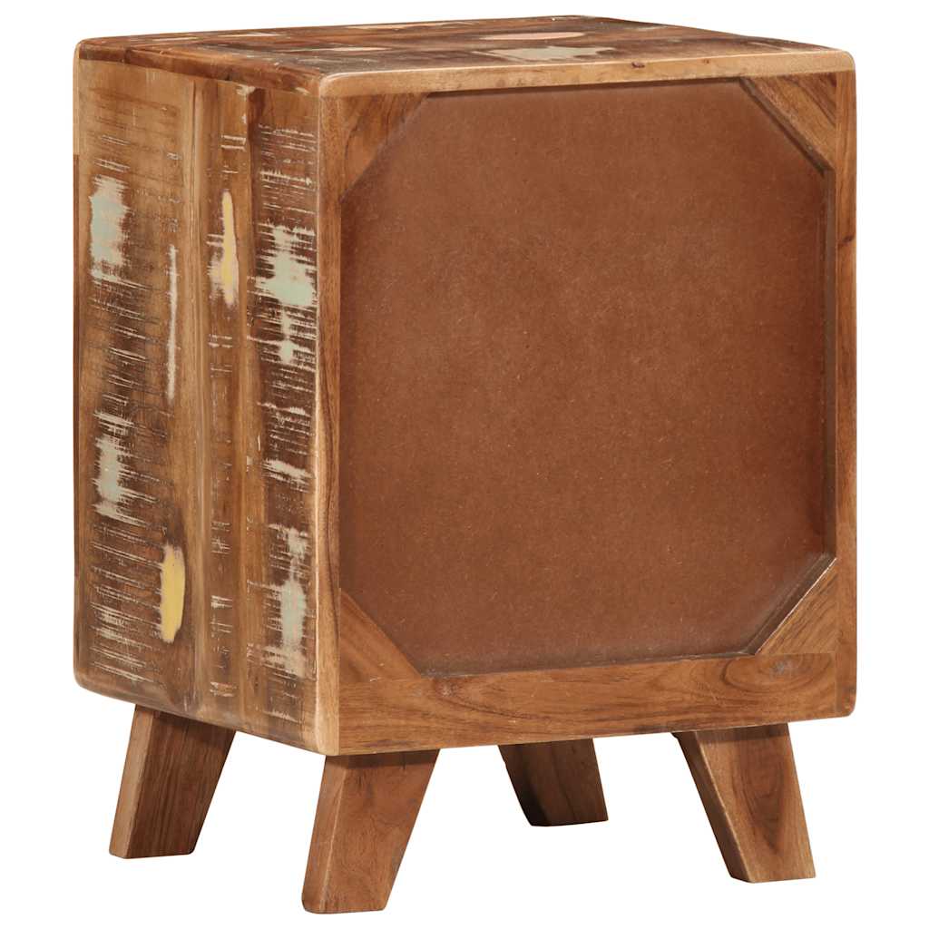 vidaXL Nachttisch 37x32x50 cm Altholz Massivholz