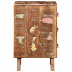 vidaXL Nachttisch 2 Stk. 37x32x50 cm Altholz Massivholz