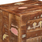vidaXL Nachttisch 2 Stk. 37x32x50 cm Altholz Massivholz