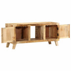 vidaXL TV-Schrank 105x46x32 cm Raues Massivholz Mango