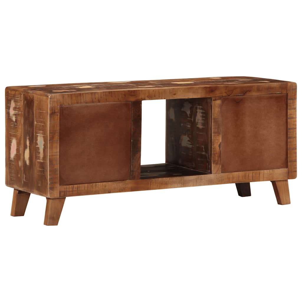 vidaXL TV-Schrank 105x46x32 cm Massivholz Altholz