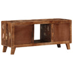 vidaXL TV-Schrank 105x46x32 cm Massivholz Altholz