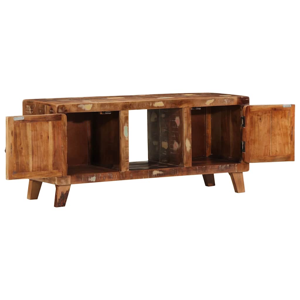 vidaXL TV-Schrank 105x46x32 cm Massivholz Altholz