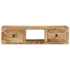 vidaXL TV-Wandschrank 100x32x25 cm Raues Massivholz Mango