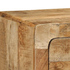vidaXL TV-Wandschrank 100x32x25 cm Raues Massivholz Mango