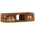 vidaXL TV-Wandschrank 100x32x25 cm Altholz Massivholz