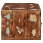 vidaXL TV-Wandschrank 100x32x25 cm Altholz Massivholz