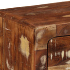 vidaXL TV-Wandschrank 100x32x25 cm Altholz Massivholz