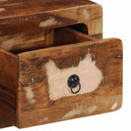 vidaXL TV-Wandschrank 100x32x25 cm Altholz Massivholz