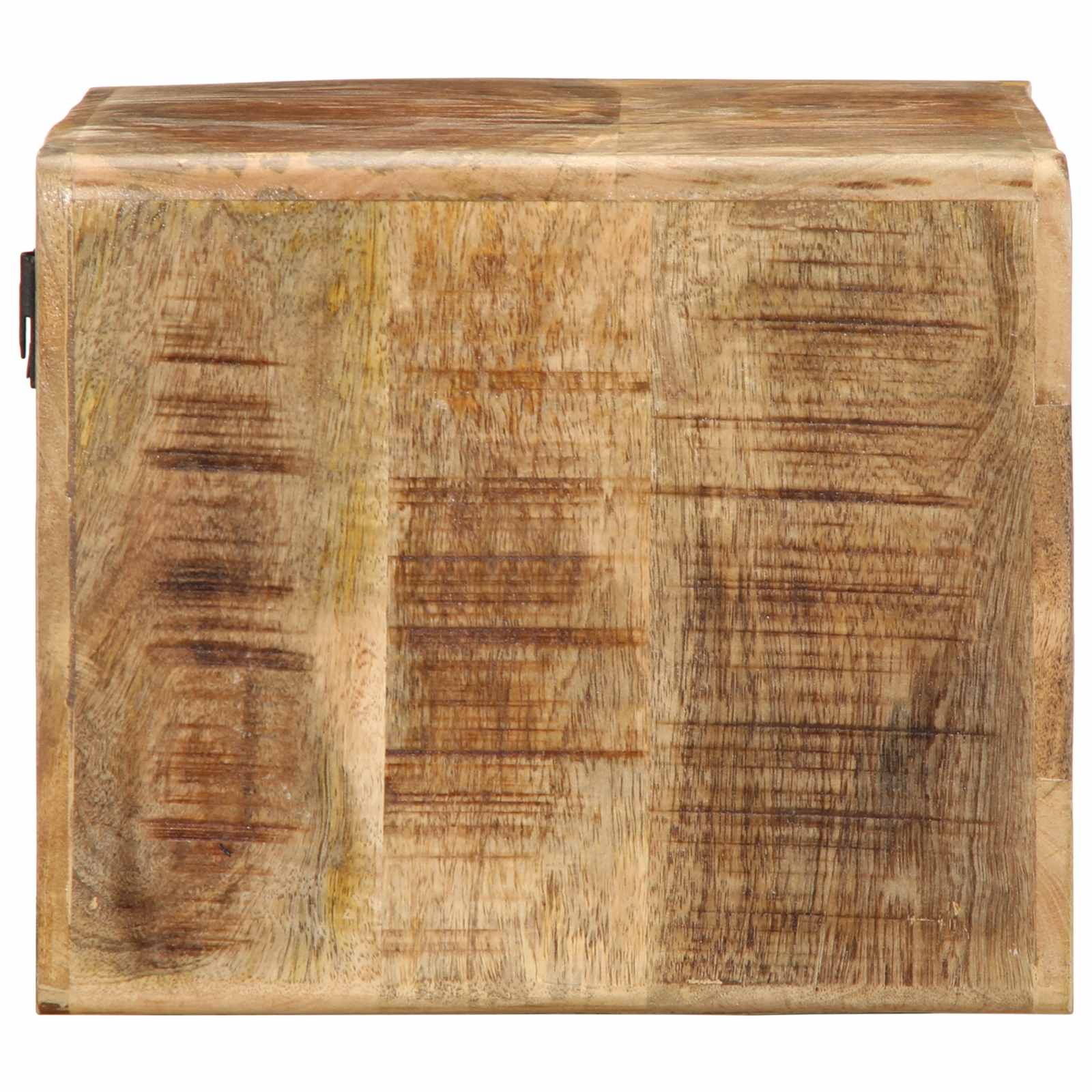 vidaXL TV-Wandschrank 60x30x25 cm Raues Massives Mangoholz