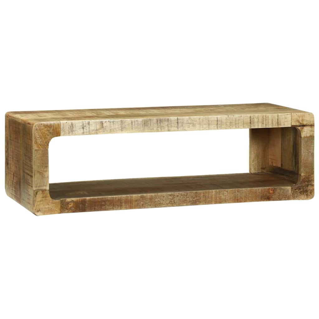 vidaXL TV-Schränk mit Regal Braun 80 x 30 x 25 cm Massivholz Mango