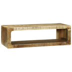 vidaXL TV-Schränk mit Regal Braun 80 x 30 x 25 cm Massivholz Mango