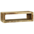 vidaXL TV-Schränk mit Regal Braun 80 x 30 x 25 cm Massivholz Mango