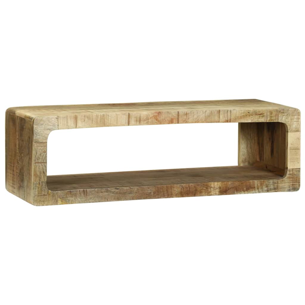 vidaXL TV-Schränk mit Regal Braun 80 x 30 x 25 cm Massivholz Mango