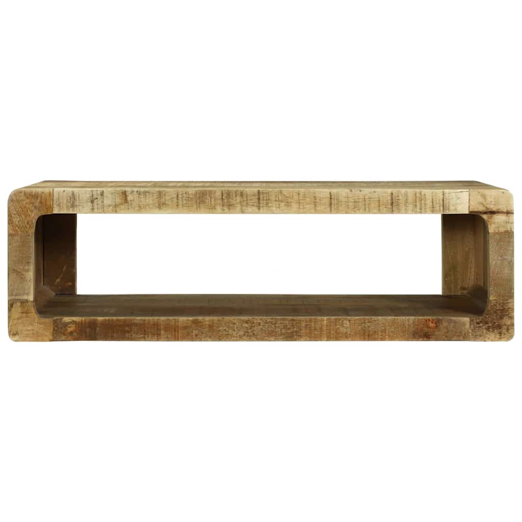 vidaXL TV-Schränk mit Regal Braun 80 x 30 x 25 cm Massivholz Mango