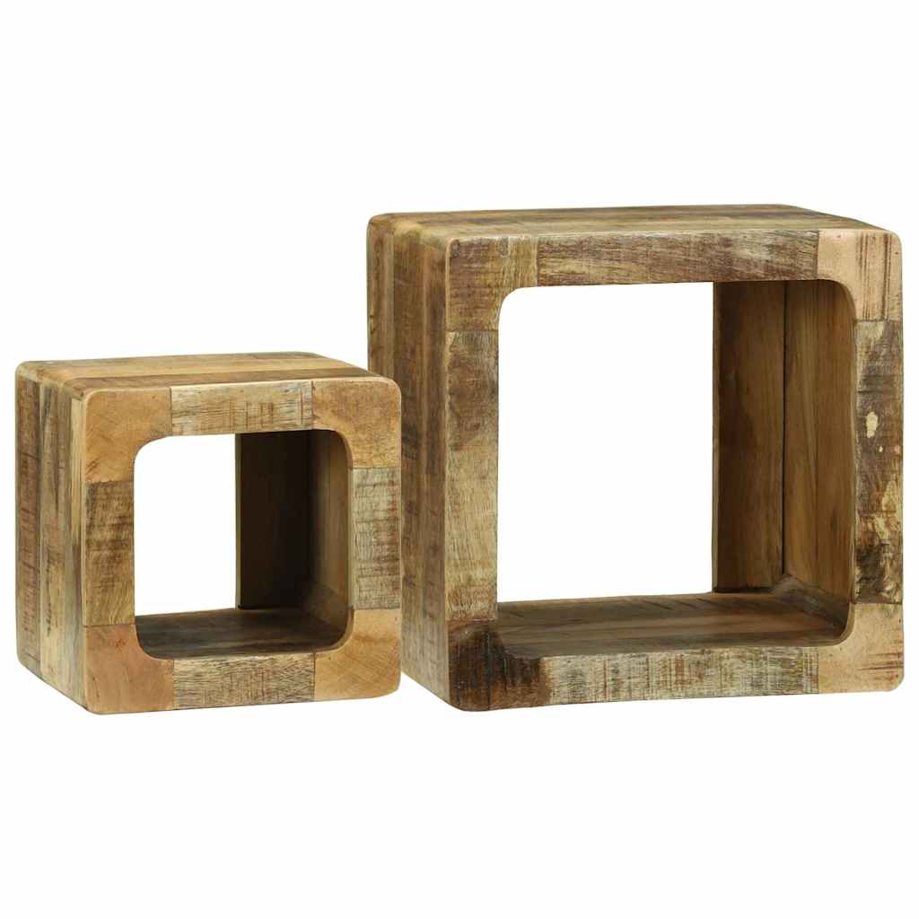 vidaXL TV-Einheiten 2 pcs Braun 36 x 30 x 36 cm Massivholz Mango