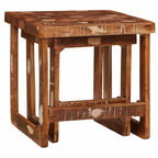 vidaXL Satztische 2 pcs 46 x 46 x 45 cm Massives upgecyceltes Holz