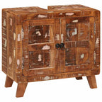 vidaXL Badezimmerschrank Massives Reclaimed Holz und Ingenieurholz