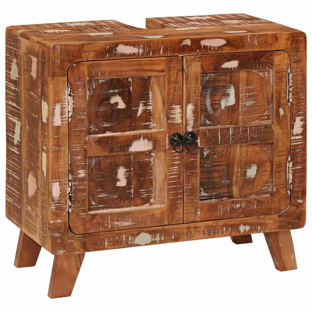 vidaXL Badezimmerschrank Massives Reclaimed Holz und Ingenieurholz