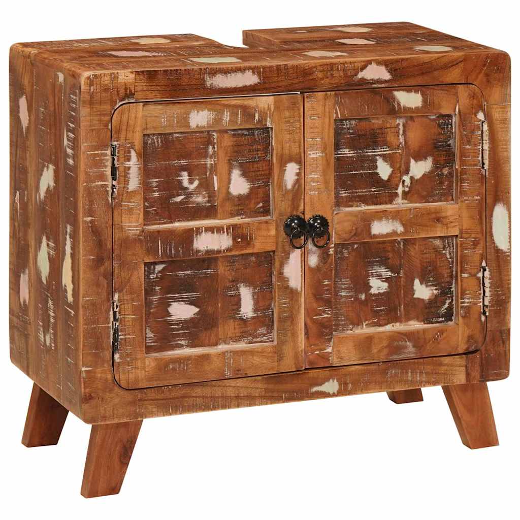 vidaXL Badezimmerschrank Massives Reclaimed Holz und Ingenieurholz