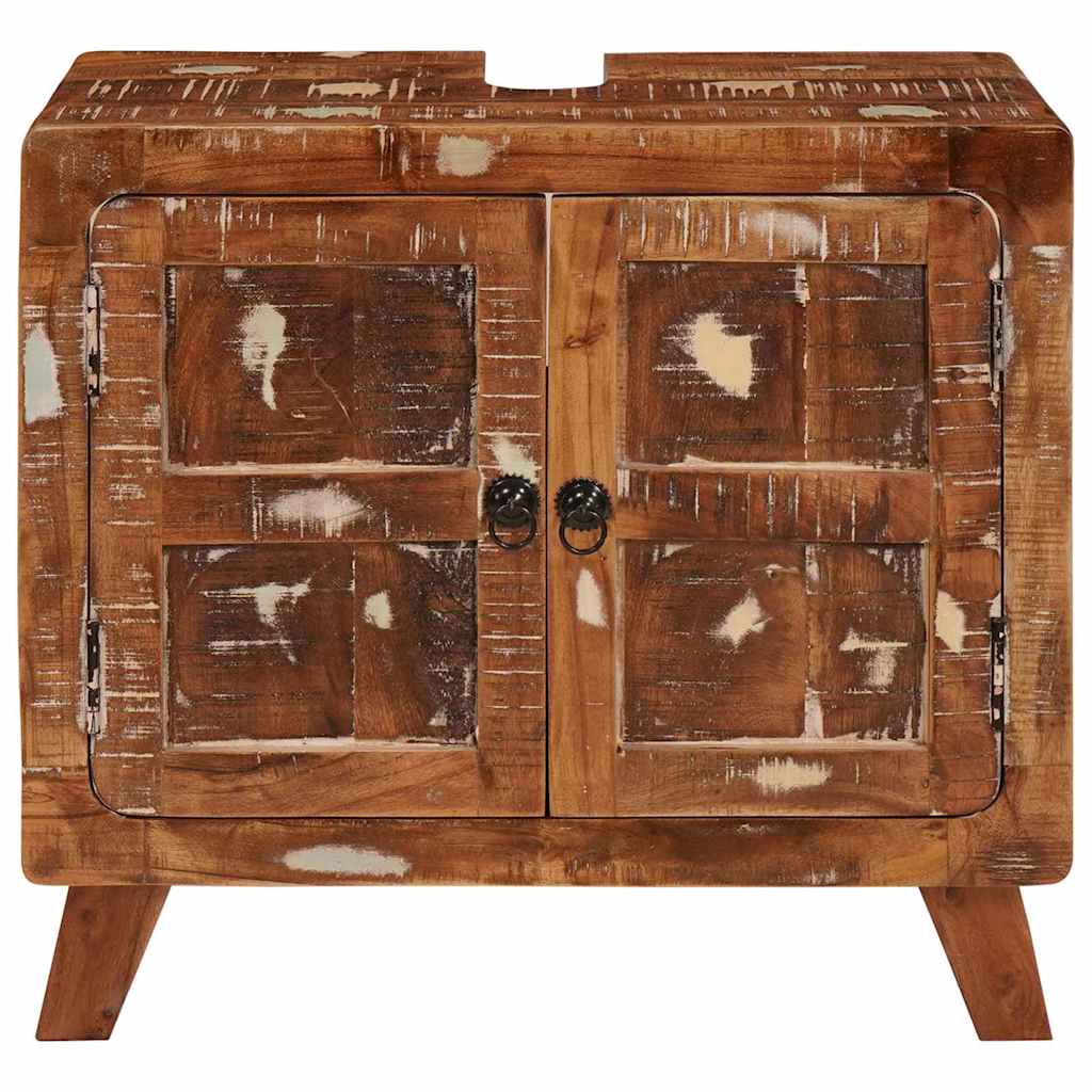 vidaXL Badezimmerschrank Massives Reclaimed Holz und Ingenieurholz