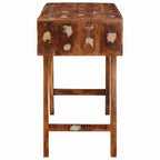 vidaXL Schminktisch Braun 90 x 76 x 45 cm Massives upgecyceltes Holz