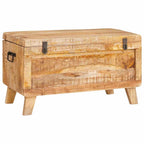 vidaXL Aufbewahrungsbox mit Speicher 70 x 35 x 40 cm Massivholz Mango