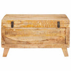 vidaXL Aufbewahrungsbox mit Speicher 70 x 35 x 40 cm Massivholz Mango