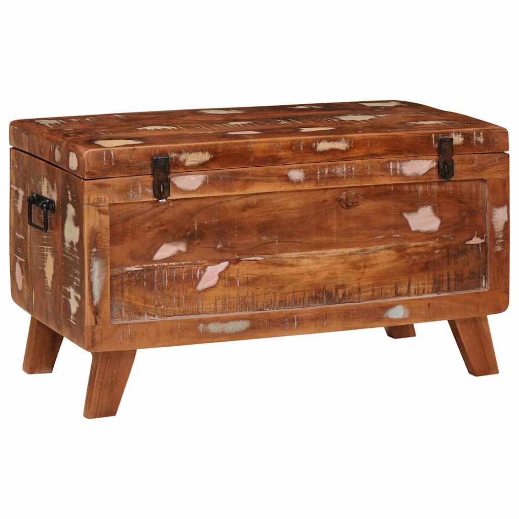 vidaXL Aufbewahrungsbox mit Speicher 70 x 35 x 40 cm Massives Altholz