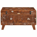 vidaXL Aufbewahrungsbox mit Speicher 70 x 35 x 40 cm Massives Altholz