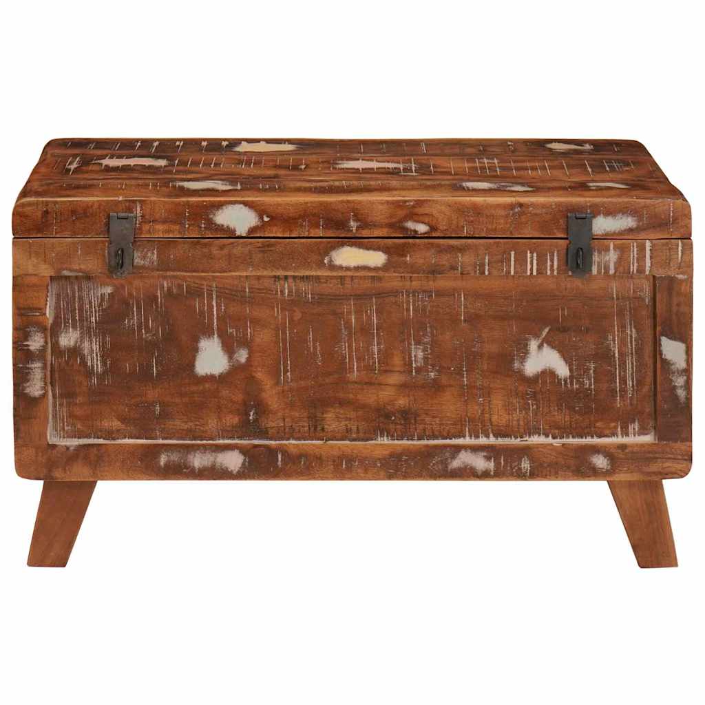 vidaXL Aufbewahrungsbox mit Speicher 70 x 35 x 40 cm Massives Altholz