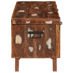 vidaXL Aufbewahrungsbox mit Speicher 70 x 35 x 40 cm Massives Altholz