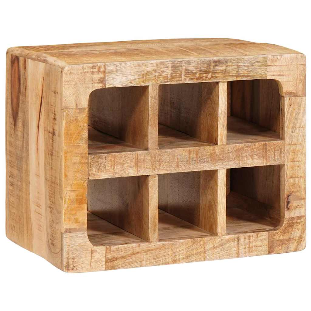 vidaXL Weinregal mit Speicher Braun 44 x 30 x 35 cm Massivholz Mango
