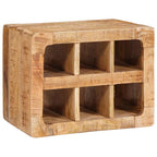 vidaXL Weinregal mit Speicher Braun 44 x 30 x 35 cm Massivholz Mango