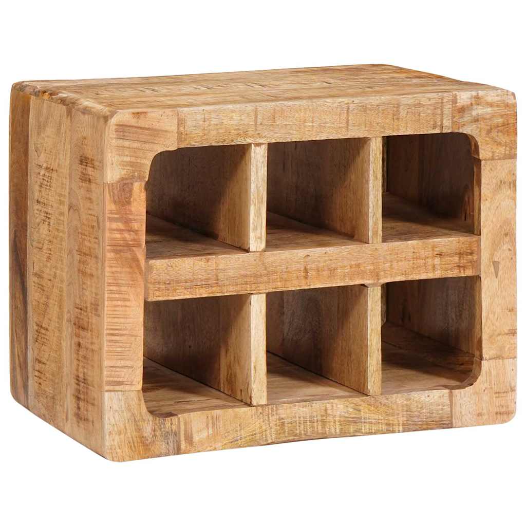 vidaXL Weinregal mit Speicher Braun 44 x 30 x 35 cm Massivholz Mango