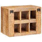vidaXL Weinregal mit Speicher Braun 44 x 30 x 35 cm Massivholz Mango