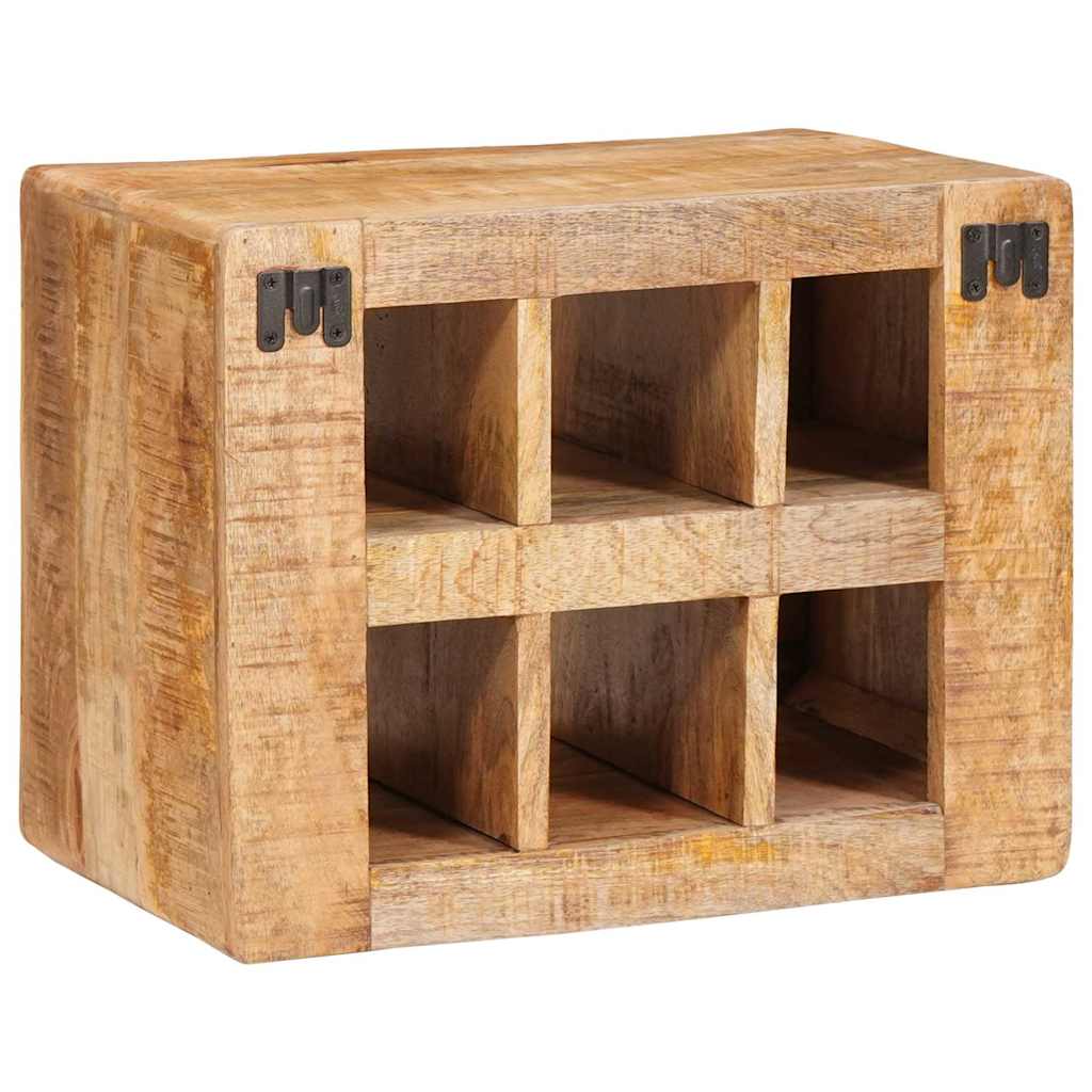 vidaXL Weinregal mit Speicher Braun 44 x 30 x 35 cm Massivholz Mango
