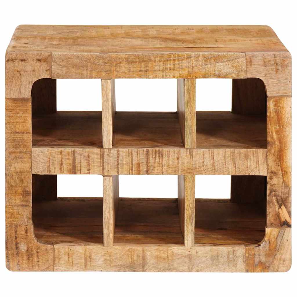 vidaXL Weinregal mit Speicher Braun 44 x 30 x 35 cm Massivholz Mango