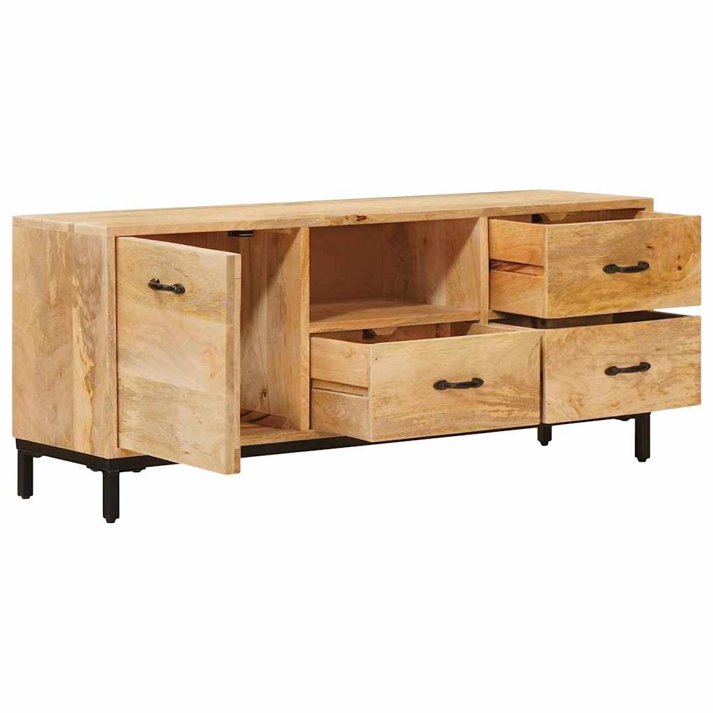 vidaXL TV-Ständer Braun 110 x 30 x 46 cm Massivholz Mango