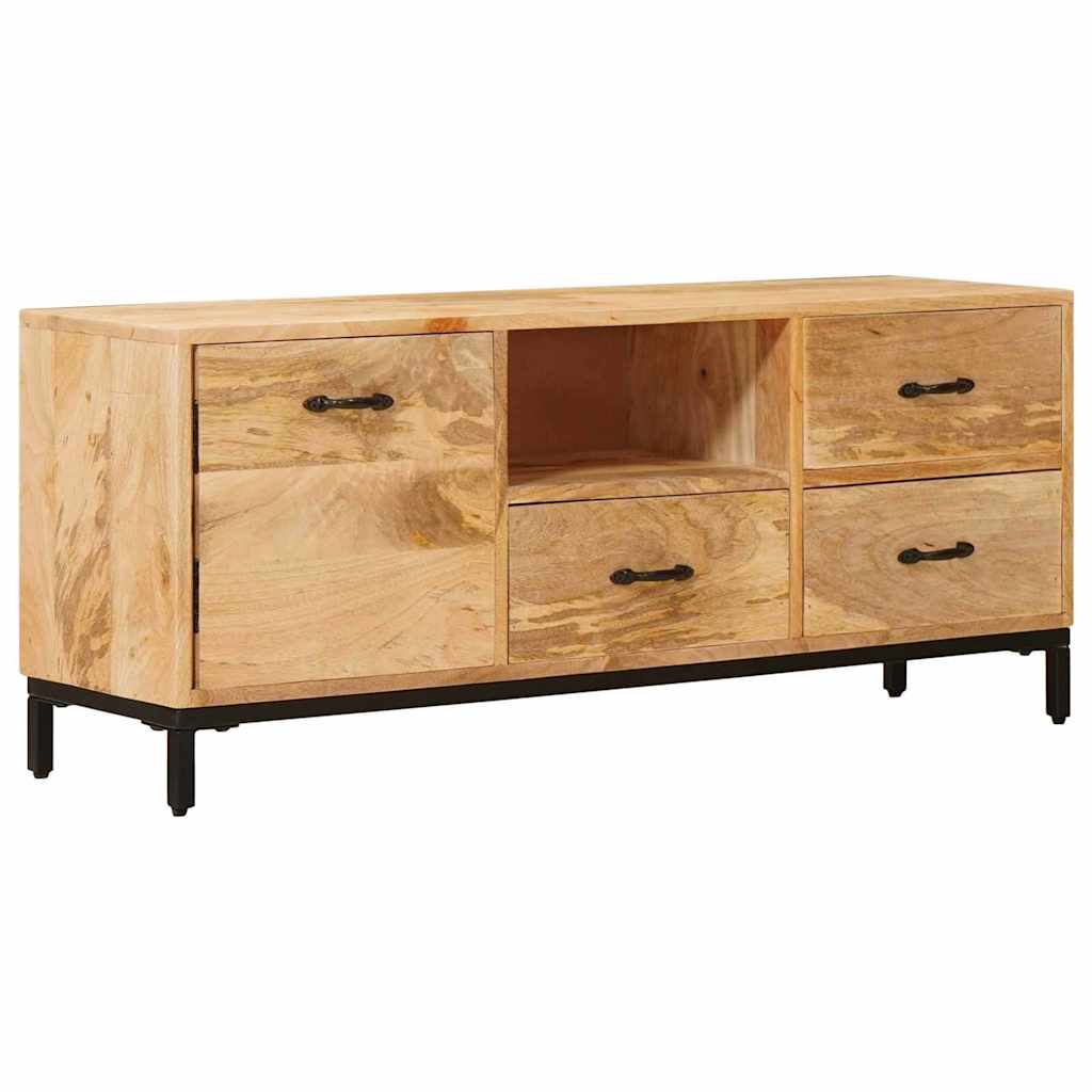 vidaXL TV-Ständer Braun 110 x 30 x 46 cm Massivholz Mango