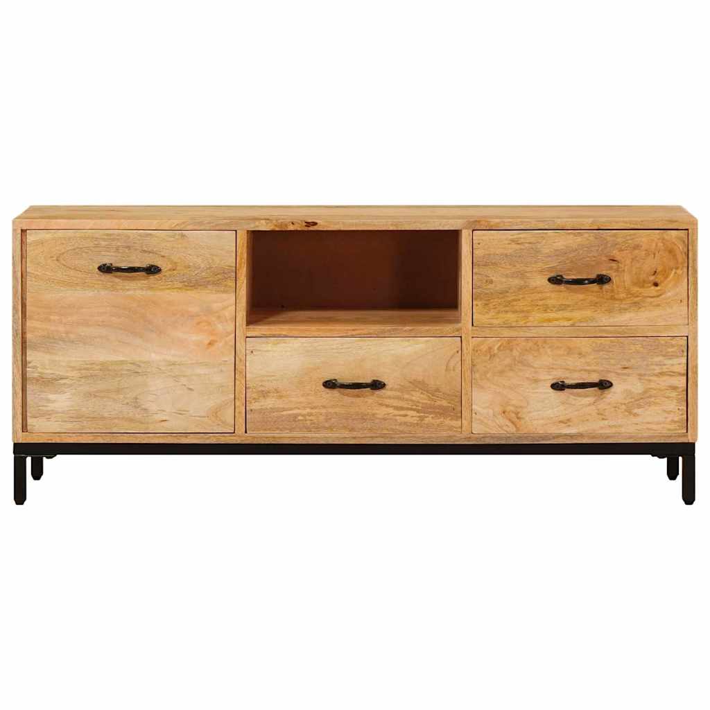 vidaXL TV-Ständer Braun 110 x 30 x 46 cm Massivholz Mango