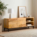 vidaXL Stauraumschränke Braun 110 x 30 x 40 cm Massivholz Mango