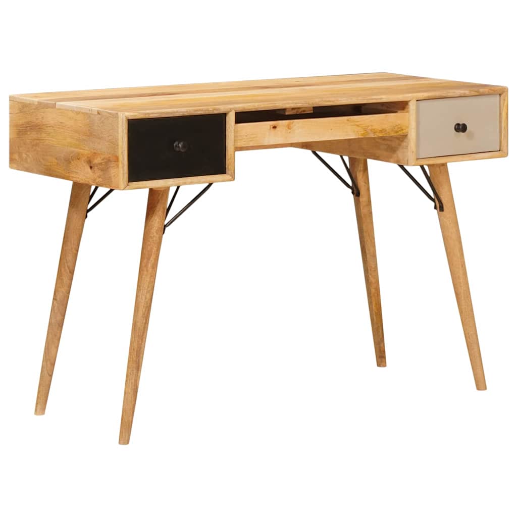 vidaXL Schreibtisch Braun 110 x 55 x 76 cm Massivholz Mango