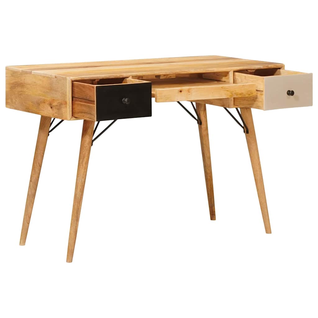 vidaXL Schreibtisch Braun 110 x 55 x 76 cm Massivholz Mango