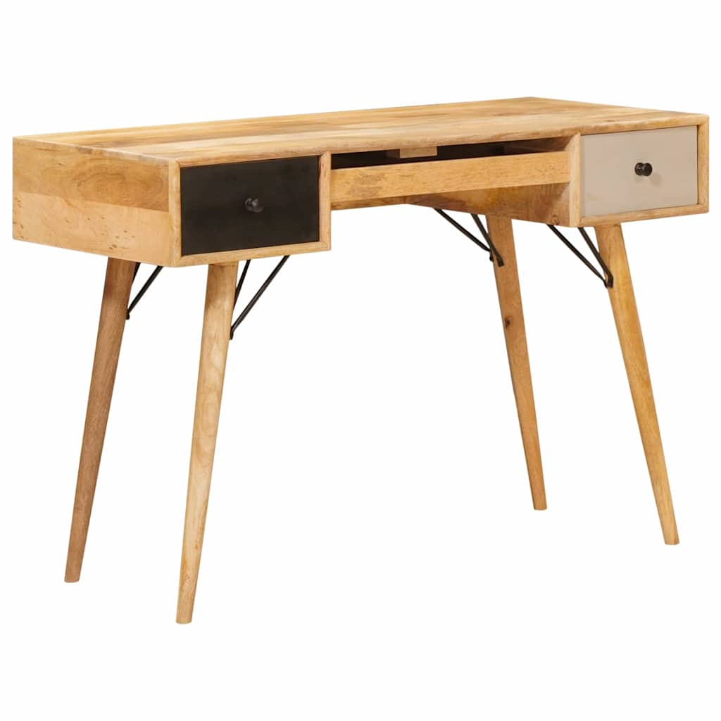 vidaXL Schreibtisch Braun 110 x 55 x 76 cm Massivholz Mango