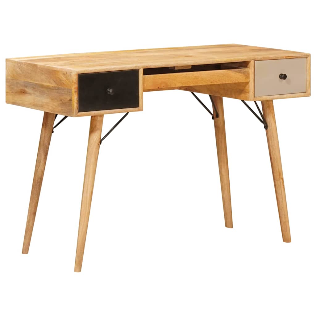 vidaXL Schreibtisch Braun 110 x 55 x 76 cm Massivholz Mango
