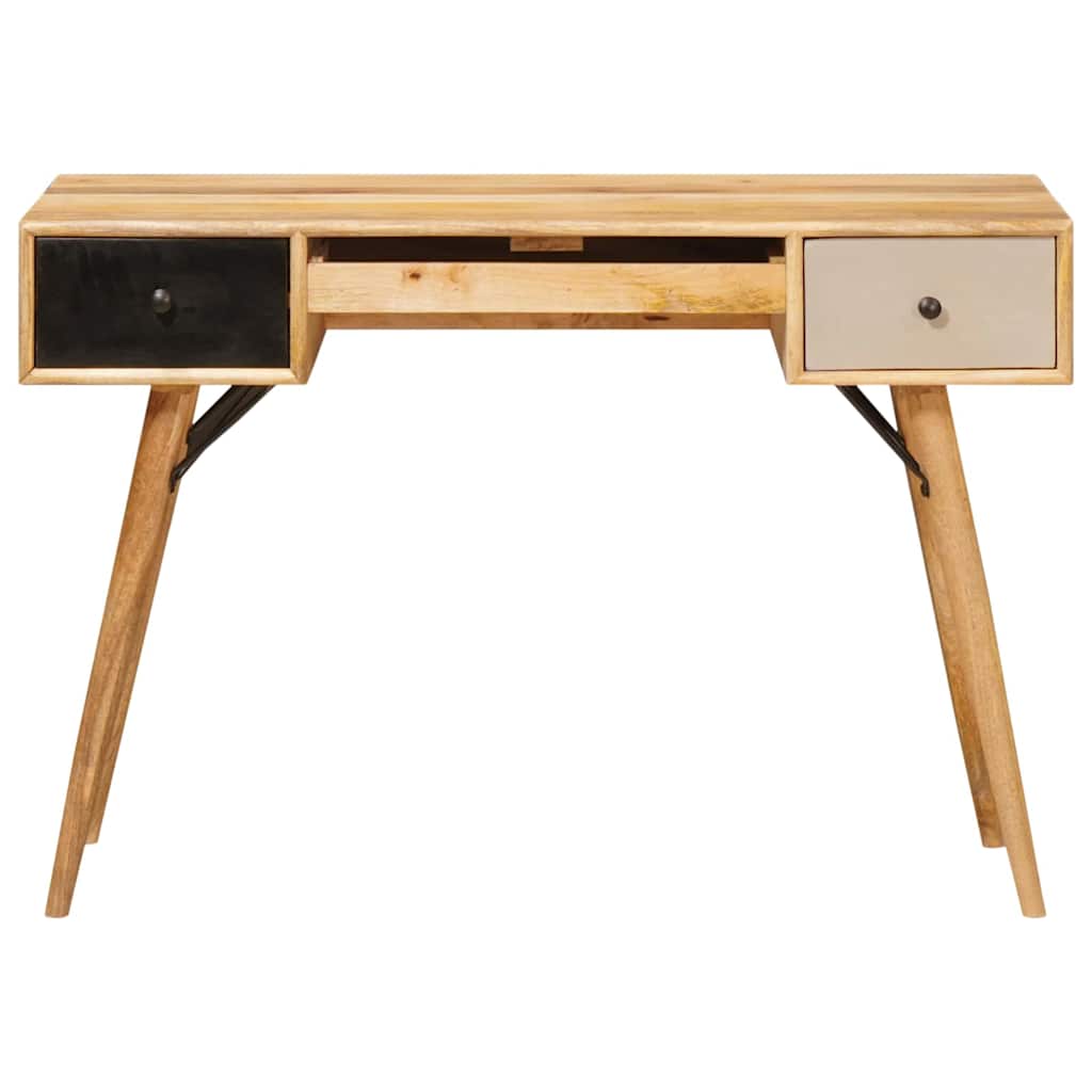 vidaXL Schreibtisch Braun 110 x 55 x 76 cm Massivholz Mango