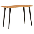 vidaXL Esstische Braun und Schwarz 110 x 55 x 78 cm Massivholz Mango