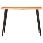 vidaXL Esstische Braun und Schwarz 110 x 55 x 78 cm Massivholz Mango