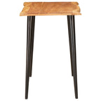 vidaXL Esstische Braun und Schwarz 110 x 55 x 78 cm Massivholz Mango